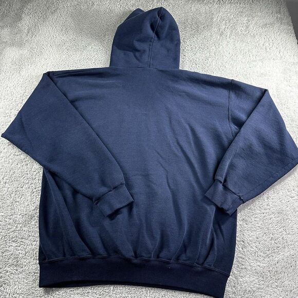 Vintage Notre Dame Hoodie Mens XL Blue Made in USA Grunge‎ Distress Football - Picture 10 of 12
